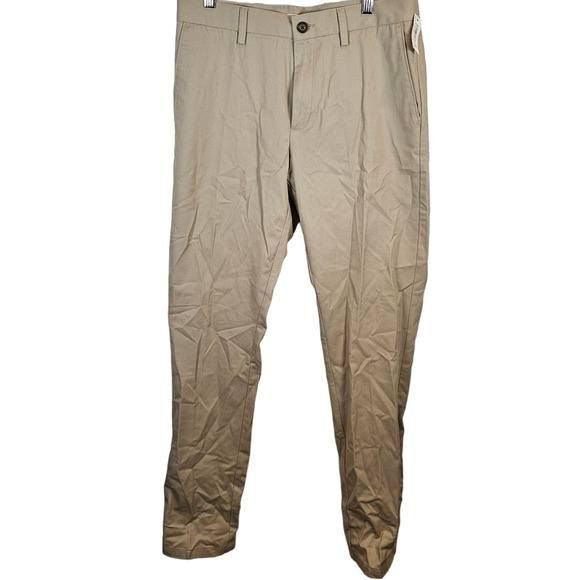 Amazon Essentials Men’s Slim Fit Tan Khaki Pants Size 30x34 Business Casual - Picture 1 of 6